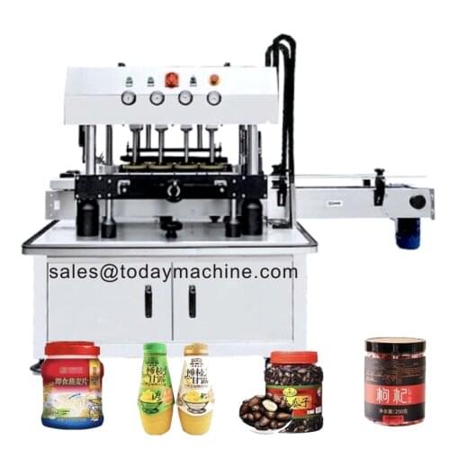 Juice E-liquid Desktop Trigger Cap Capper Twist Sealing Plastic Glass Dropper Spout Pouch Bottle Capping Machine