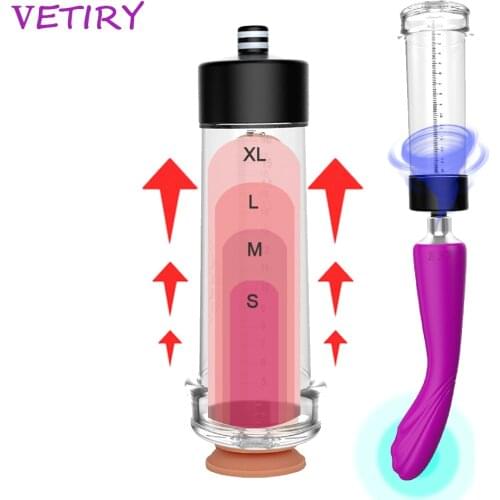 Increase Length Enlarger Penis Enlargement Vacuum Dick Extender Electric Penis Pump Male Penis Train Sex Toy Dildo Vibrator