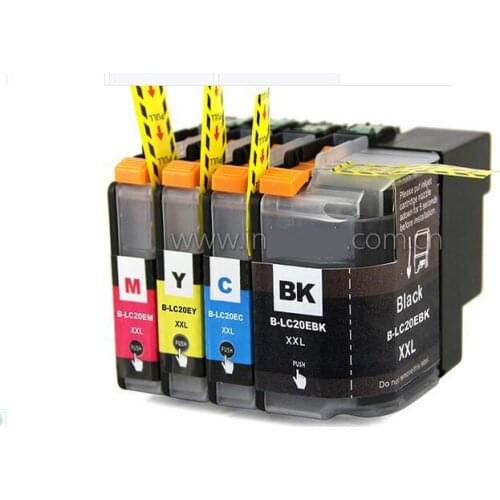 XIMO 4PK Ink for Brother LC20E MFC-J5920DW BK/C/M/Y Super High Yield (XXL Series), Free Postage