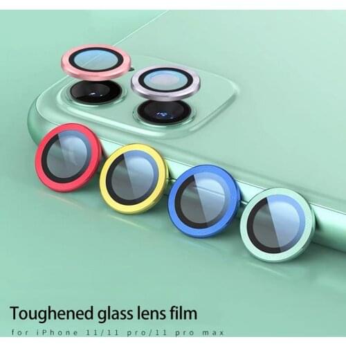 3D Full Cover Camera Lens Screen Protector Case for IPhone 11 Pro Max Camera Lens Protector Sticker Glass Metal Case