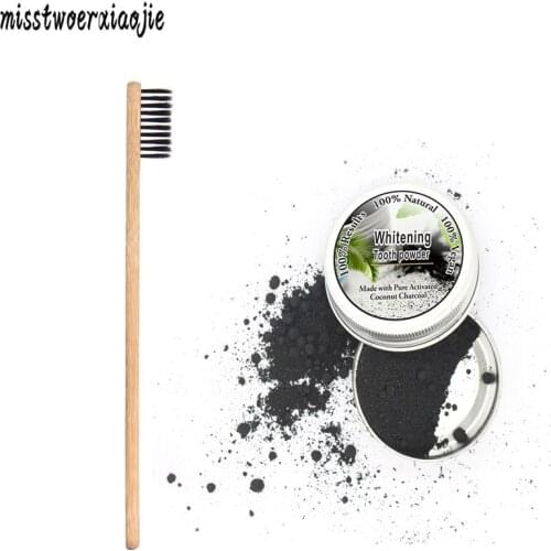 1set Teeth Whitening Oral Care Charcoal Powder15g Natural Activated Charcoal Teeth Whitener Powder Oral Hygiene