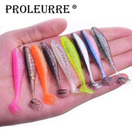 10pcs/Lot Soft Lures Silicone Bait 5cm 7cm Goods For Fishing Sea Fishing Pva Swimbait Wobblers Artificial Fishing Tackle