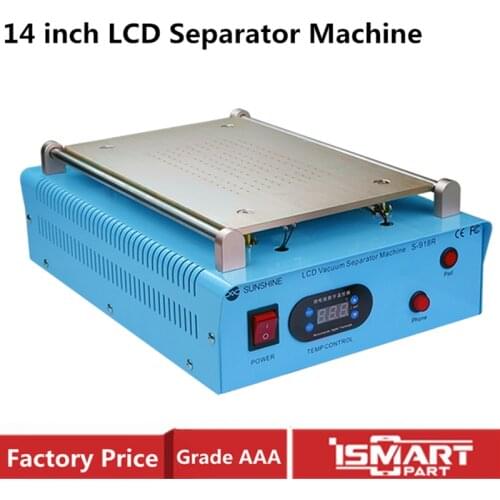 14 Inch LCD Vacuum Separator Machine Mobile Tablet Screen Repair Separator Display Glass Removing For iPad SUNSHINE S-918R