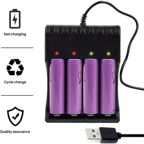 18650 Battery Charger Intelligent Battery Charger Save Time Independent Battery Charger