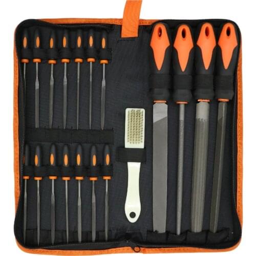 19Pcs Forged Steel File Set Needle Files for Woodwork Metalwork Leathercraft