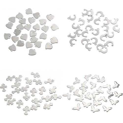 20pcs Mini 316L Stainless Steel Animal Butterfly Floating Charms Pendants For Bracelet Necklace Diy Jewelry Making Accessory