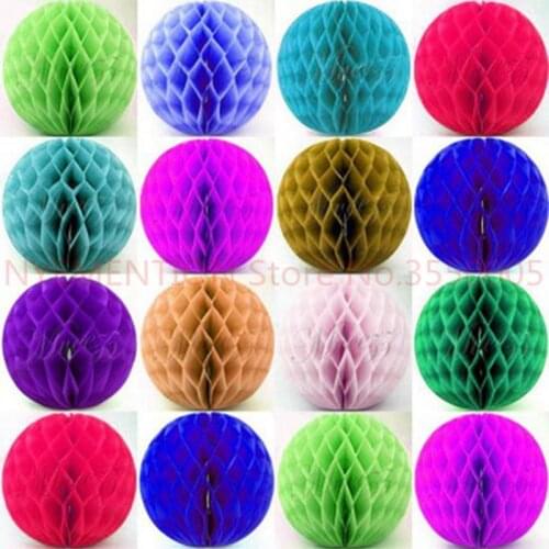200 pcs/lot 10 inch(25cm) Tissue Paper Honeycomb balls Party Honeycomb Lanterns for Wedding Garland Decoration