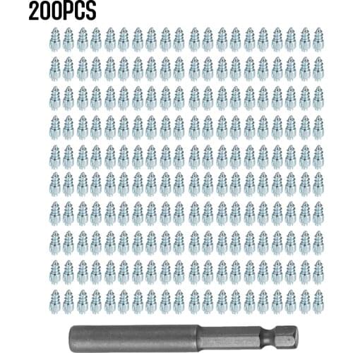 2019 New Model 200PCs Snow Screw Tire Studs Anti Skid Falling Spikes Wheel Tyres Snow Screw Studs