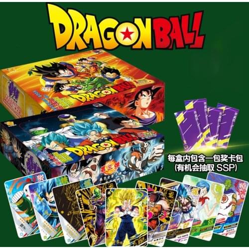 2021 New Original Anime Dragon Ball Son Goku Figure SSP Deluxe Collection Edition Full Set of Cards Collect Toys and Gifts