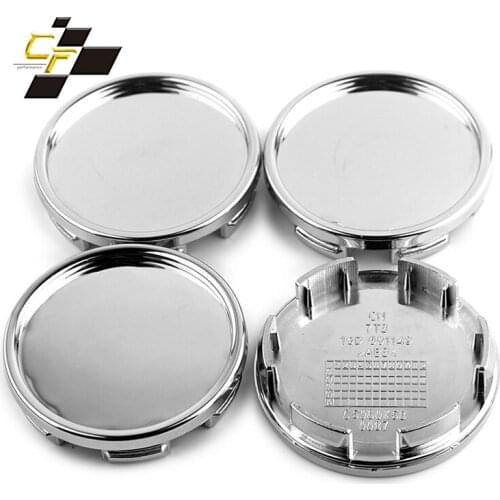 4pcs 58mm 53mm Silver Pure Base Car Wheel Center Cover For Rims Without Emblem Auto Tuning Universal Hub Caps For Alloy Wheel