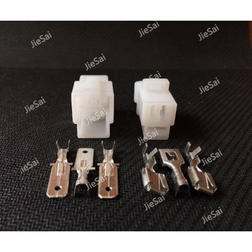 6.3 Sumitomo 3 Pin 6110-4533 Battery Charger CDI Female And Male Wire Connector Automotive Electrical Connector
