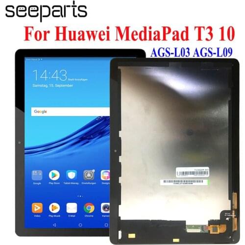 9.6"LCD For Huawei Mediapad MediaPad T3 10 AGS-L03 AGS-L09 AGS-W09 T3 LCD Display Touch Screen Digitizer Assembly Tablet 10