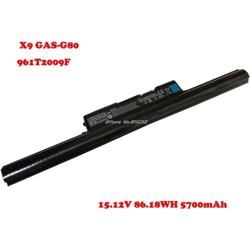 961T2009F Laptop Battery For Gigabyte For AROUS X9 GTX1070 GAS-G80 961T2009F 15.12V 86.18WH 5700mAh New