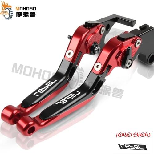 REBEL Motorcycle Accessories CNC Folding Extendable adjustable Brake Clutch Levers For Honda REBEL CMX250C CMX 250C 1996-2011