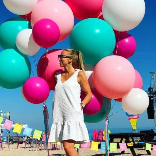 1pc 36inch Giant pink blue Inflable Balloon large Latex Helium Balloons Wedding Birthday Party Decoration Supplies Globos