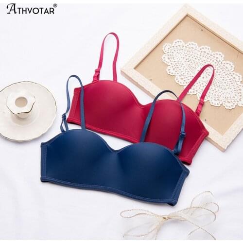 ATHVOTAR Sexy Invisible Bra Push Up Active Bras For Women A B Thin Cup Brassiere Bralette Convertible Lingerie Womens Underwear