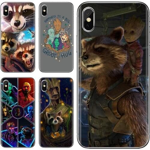 Groot-Guardian-C-Rocket-Raccoon Case For Xiaomi Redmi 2 S2 3 3S 4 4A 5 5A 5 6 6A 7A 9 9T 9C 9A Pro Pocophone F1