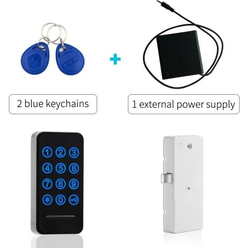 125khz Digital Electronic Keypad Cabinet Locks for lockers keyless gym locker changing room locker in SILVER color