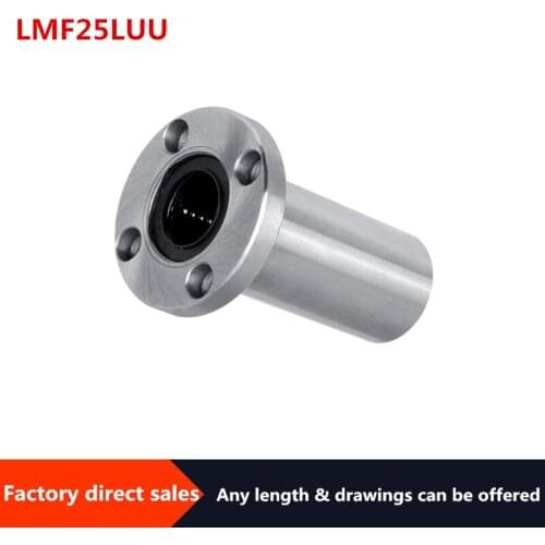 1pc LMF25LUU Long Type Round Flange Linear Bushing linear Bearing for linear shaft CNC 3D printer