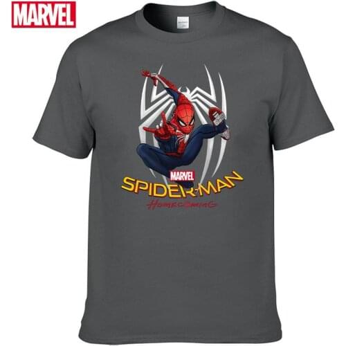Marvel The Avengers spiderman t shirt Comfortable 100% cotton Fashion clothes for teens Summer Tops t shirt for men #72