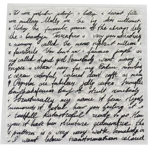 Newspaper background Transparent clear stamp for DIY Scrapbooking/Card Making/Kids Christmas Fun Decoration Supplies