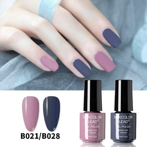 MSK Color Lead 7ml Nail Gel Polish Colorful 60 Glass Bottles Bright Color Glitter Varnish Nail Art Manicure Semi Permanent