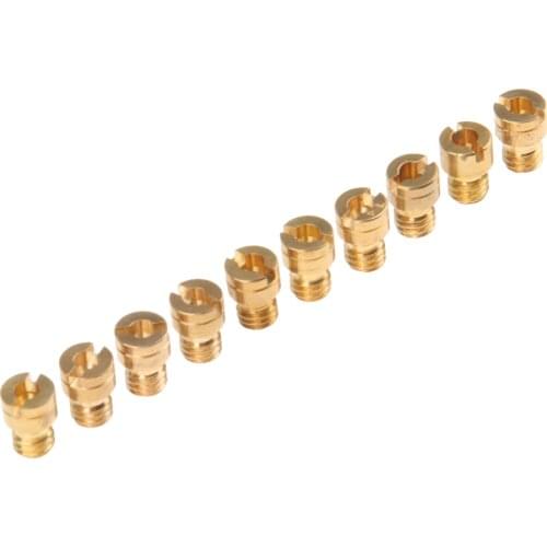 10Pcs M4 Carburetor Main Jet for Keihin CVK Carb 72 74 75 76 78 80 82 85 87 88 Motorcycle Carburetor Nozzles Carb Main Jet