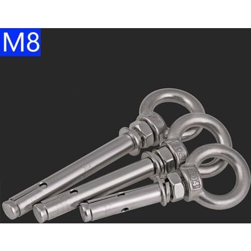 M8 8mm Concrete Sleeve Anchors Lifting Eye Expansion Bolts 304 Stainless Steel A2 - 70