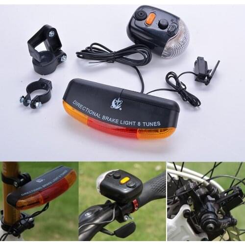 Multifunctional Bicycle Turn Signal Lamp Tail Light With Electric Horn Brake Light Xc-408