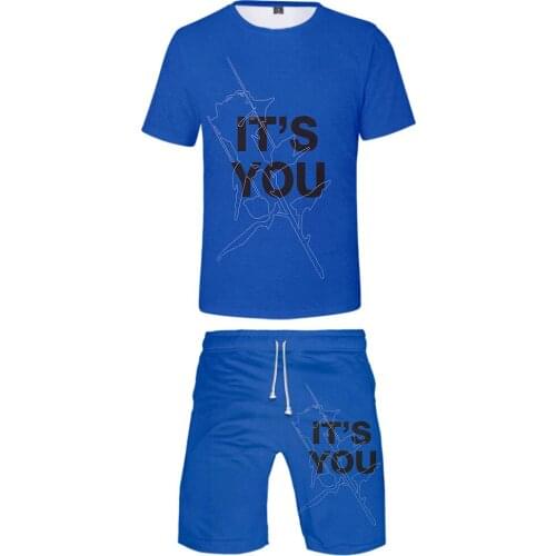 2021 Hot Sale ALL GATIE Men/Women 2 Set Summer Popular Casual Fashion High Street T-shirt Shirt+Short Pants Sets