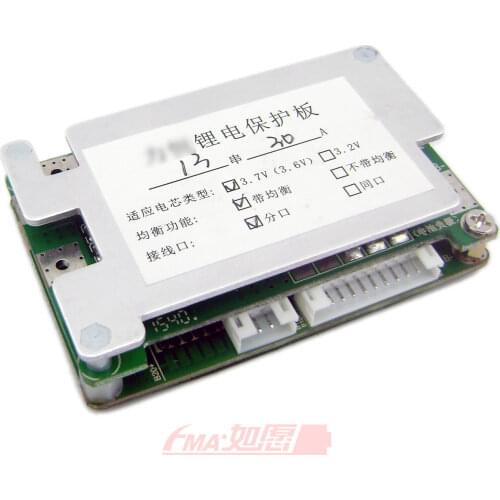 Balance BMS 48V PCM Protect Module Board For 13S Li-ion Battery Current 30A LH