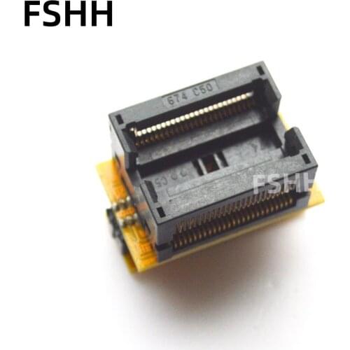 DDR SDRAM socket TSOP50 test socket 674C50 674C1502211FA11 0.8mm pitch 10.2/11.8mm wide