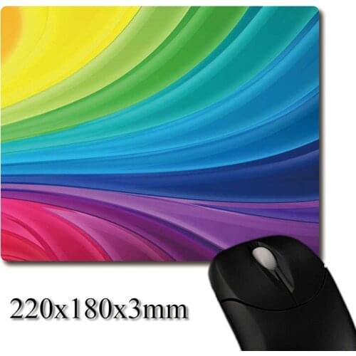 Silk-like collection of colors printed Heavy weaving anti-slip rubber pad office mouse pad Coaster Party favor gifts 220x180x3mm