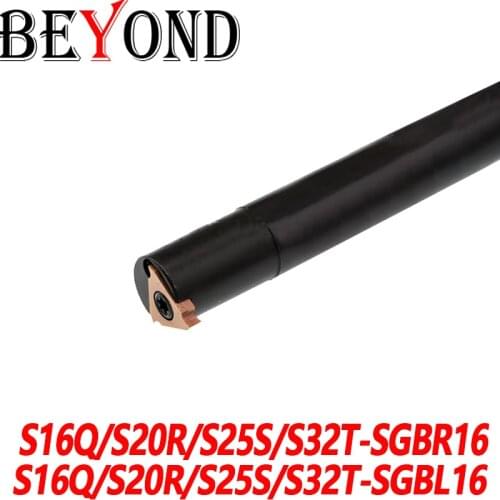 BEYOND 100% Original SGBR SGBL S16Q-SGBR16 S20R-SGBR16 S25S-SGBR16 SGBR16 16MM 20MM CNC Turning Tool Holder Carbide Inserts