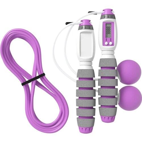 2 Mode Smart Jump Rope with Counter No-Slip Cordless Skipping Ropes Electric Speed Jump Rope Gym Fitness Training Entertainment