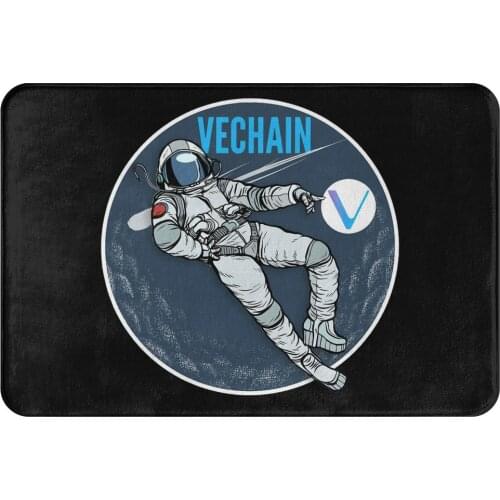 Vechain Miners Non-slip Doormat Kitchen Mat VET Crypto Chill Moon Floor Carpet Entrance Door Rug Indoor Decor