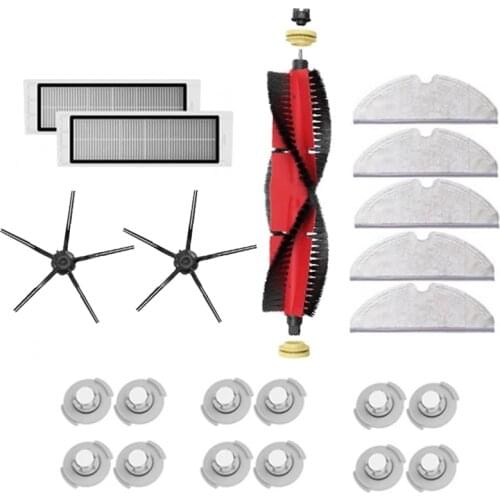 22Pcs Robot Vacuum Cleaner HEPA Filters Main Brush Accessories for Xiaomi Roborock S5 S6 MAX Robot Parts