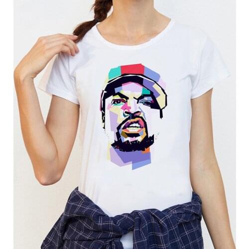 Women T-shirt Ice Cube Funny Print Harajuku Top Casual Ladies Basic O-collar Short Sleeved Women T-shirt Girl,Drop Ship