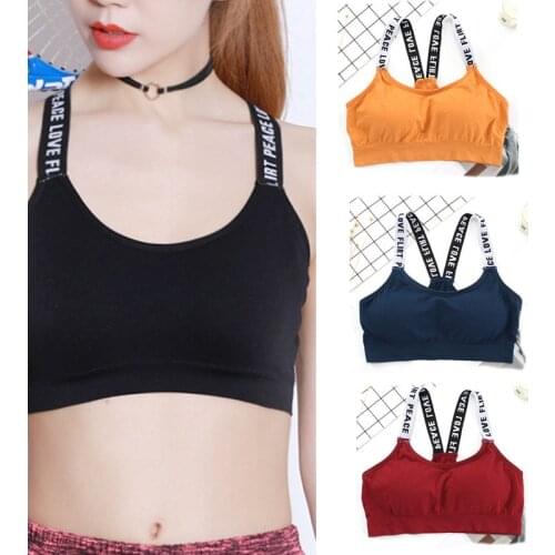 Sexy Women Sports Bra Tops High Impact For Gym Fitness Yoga Running Female Pad Sportswear Tank Tops Sports Push Up Bras
