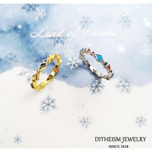 Ring 925 Sterling Silver Paradisiacal Colourful Stones Gold 2021 Brand New Fine Jewerly For Women Bohemia Style Trendy Gift