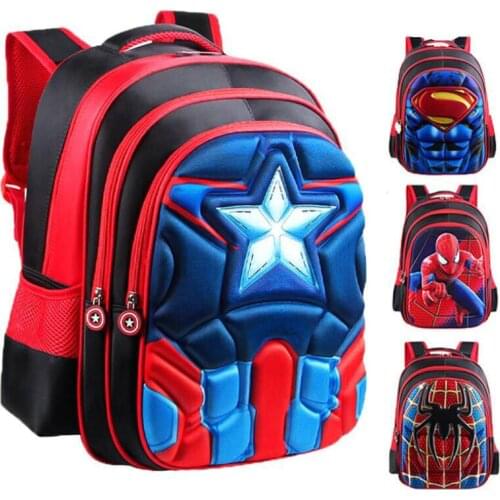 3D 3-12 Year Old School Bags For Boys Waterproof Backpacks Child Book bag Kids Shoulder Bag Satchel Knapsack