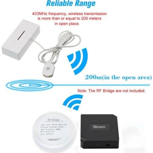433MHz Home Smart Security Water Overflow Alarm Detector Wireless Water Leakage Sensor Promotion House Alarm System