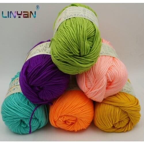 6 pcs Yarn to knit Soft Thread to knit Wool yarn Crochet Embroidery Baby thread Knitting needles sweater fiber Wholesale zl59