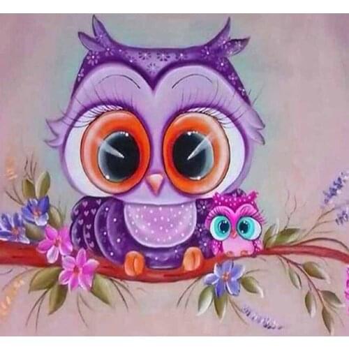5D DIY Diamond Painting Cartoon owl Cross Stitch Full Drill Diamond Embroidery owl Mosaic Rhinestone Home Decor Handmade Gifts