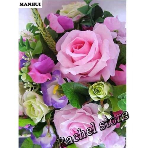 Diamond Embroidery Diy Diamond Painting Cross Stitch Kits Diamond Mosaic Flowers Full Square Diamond Embroidery BS217