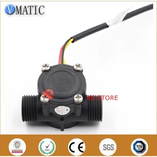 Free Shipping Micro Meter Liquid Hall Effect Magnetic Switch VCA168-4 Water Flow Rate Sensor