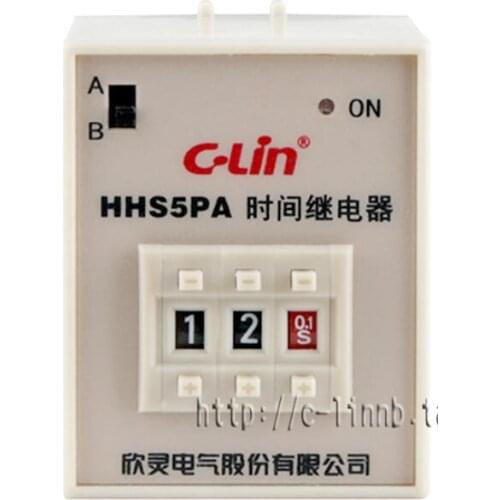 C-Lin Xin Ling licensing HHS5PA 0.1S-99H digital delay time relay instantaneous adjustable delay AC220V