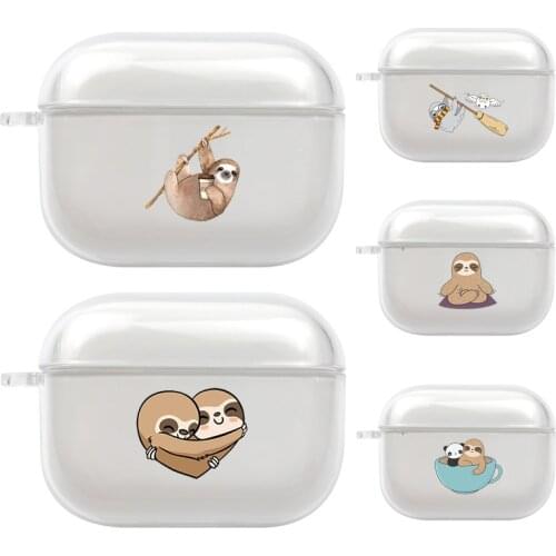 Funny Cupcake sloth Yoga TPU Cover Case For AirPods Pro Case Bluetooth Case For Airpod 3 Earphone Accessories Skin