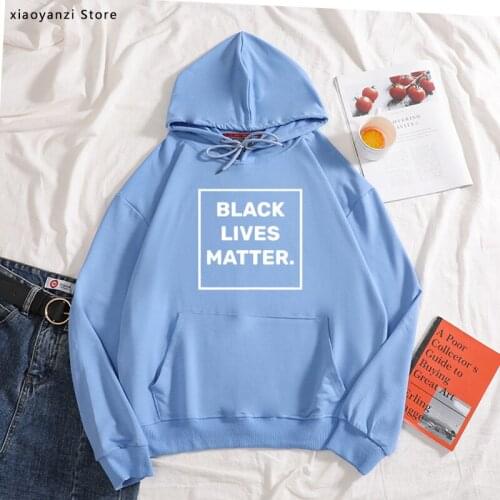 Black Lives Matter square Women hoodies Casual Funny pullovers For Lady sweatshirts Hipster 4 Color sportswear new-464