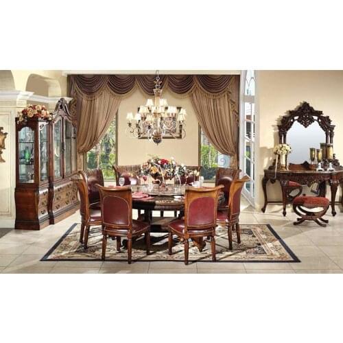 French provincial dining room sets classic luxury wooden american furniture Наборы для столовой, классическая роскошь GH151